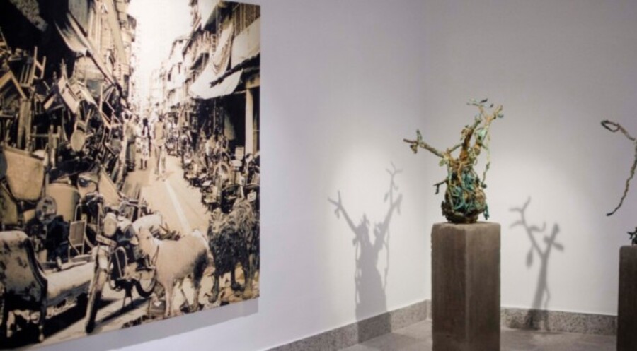 Kaee Contemporary is currently hosting an exhibit titled ‘When the Other Stares Back’. Curated by Adwait Singh, the showcase features artworks by four female artists from Kolkata — Jayashree Chakravarty, Radhika Agarwala, Sonia Mehra Chawla and Suhasini Kejriwal. (In frame: Suhasini Kejriwal’s Everyday Extraordinary, which examines the quotidian tableaus from Chitpur in north Kolkata and Chor Bazar in Central Mumbai)