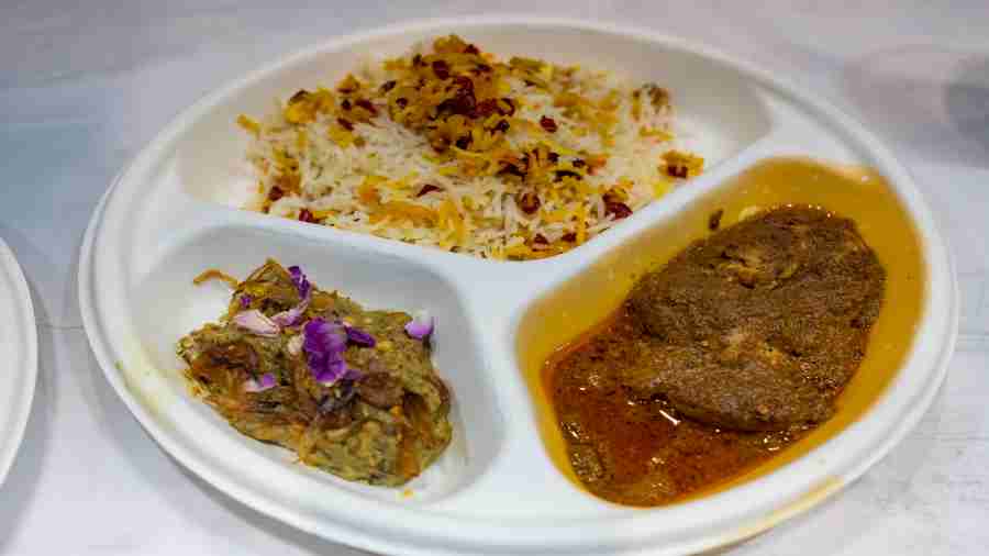Kashk-e–Bademjan Fesenjan and Zereshk Polo are classic Iranian combinations. Chef Mona Poordaryaei Nezhad, who’s representing Iran at the food festival, is serving these signature dishes — a hearty chicken stew with rice infused with the flowery notes of pomegranate and saffron