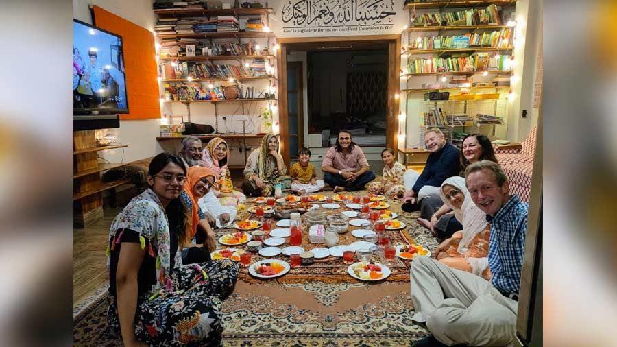 An iftar meal at a Kolkata home