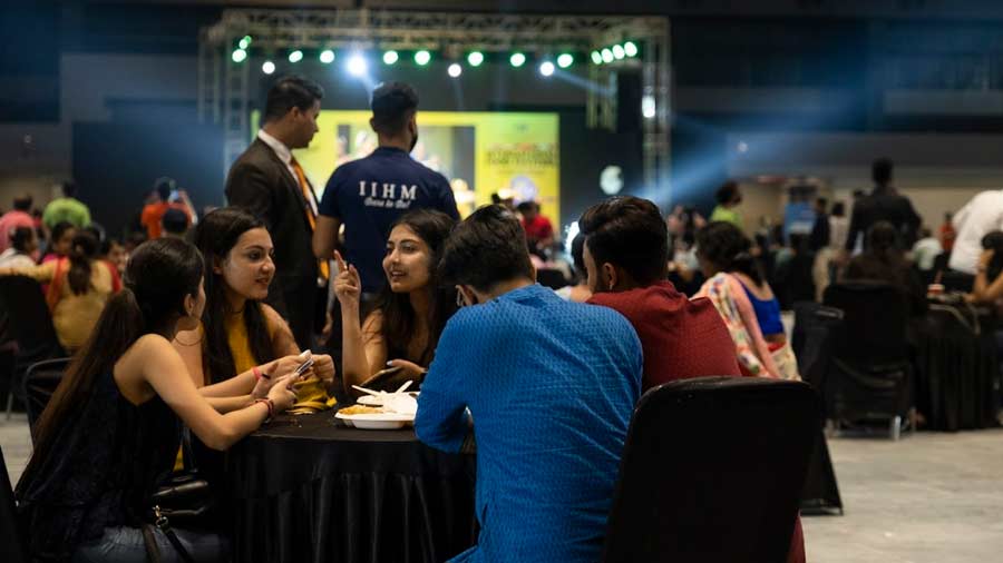 IIHM’s International Food Festival, held from April 22 to 24 at Biswa Bangla Mela Prangan, saw groups of foodies — young and old — stop by to gorge on dishes like Kapana (a popular street food from Namibia), Kashk-e–Bademjan Fesenjan and Zereshk Polo (a classic Iranian combination), Pasta Rossa and a lot more global fare