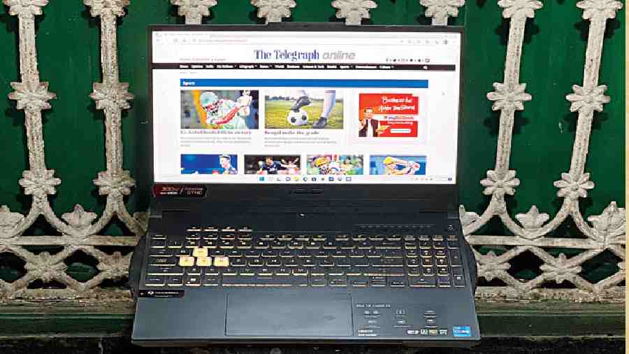 gaming laptop  ASUS TUF Gaming F15 prioritises on performance - Telegraph  India