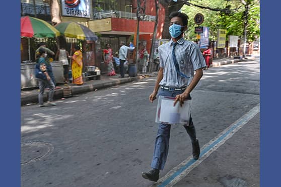 A Birla High School for Boys student heads for the school gate. The Central Board of Secondary Education (CBSE) Term II board examinations for Classes X and XII began on April 26. 