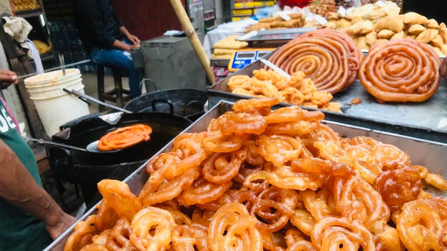 Chowkbazar is studded with an array of desserts 