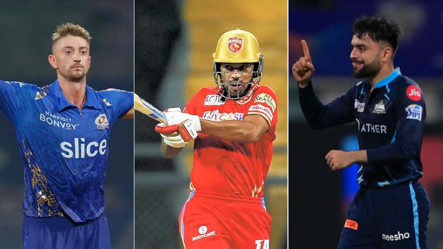  Daniel Sams, Shikhar Dhawan and Rashid Khan are all included in the fifth team of the week for IPL 2022