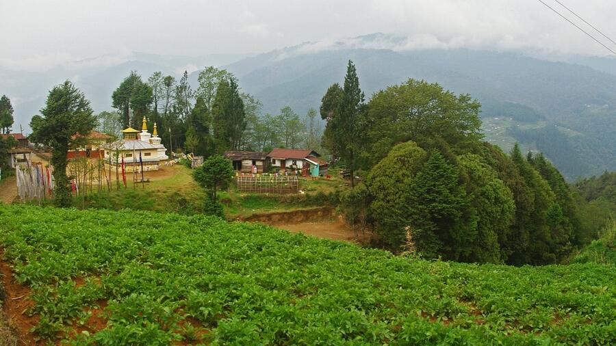 Okhrey village in West Sikkim