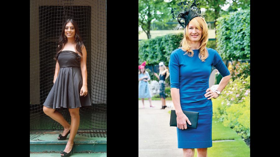 Steffi Graf, a whole generation’s crush and reason for watching tennis, has effortless elegance for a style statement. The LBD is classic and no-fuss. Shivika wore her hair open complemented by nude lips, just like Steffi.