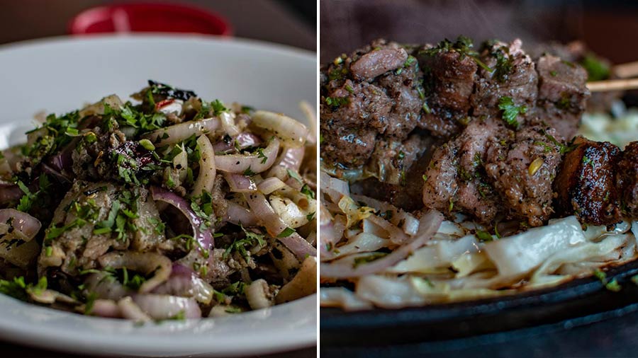The Pork Bharta Salad and Pork Khorika