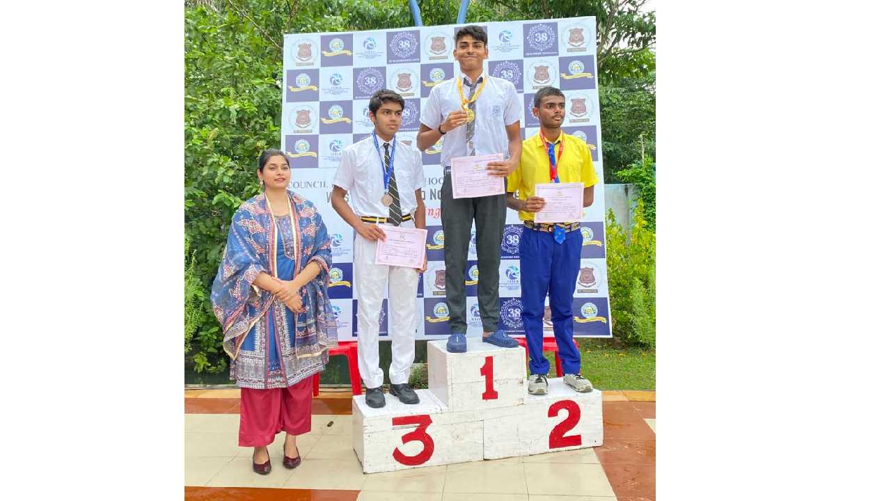 Winners of All Boys Swimming Competition 