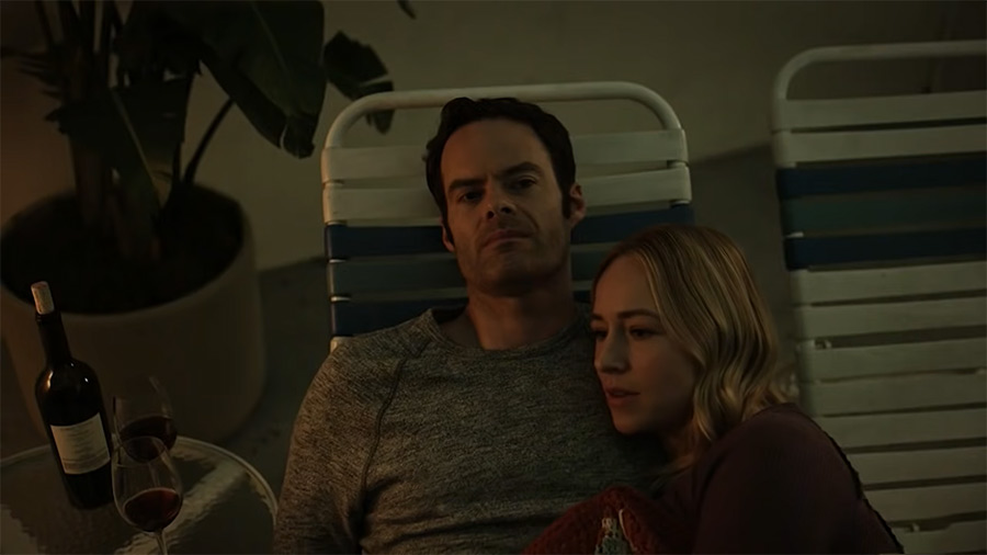 Bill Hader and Sarah Goldberg in Barry Season 2.