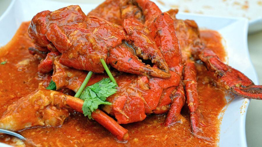 Chilli crab: Another iconic Singapore dish, the crustacean is served with a sauce made with sambal, tomato, onion, and egg. Take some time and eat with your hands for the full experience of cracking open the shell and savouring the sweet, juicy meat dipped in spicy sauce. It is also served with some bread to soak up the remaining gravy — yes, you’ll want to do that! MK recommends: Lau Pa Sat Hawker Centre or the Old Airport Hawker Centre