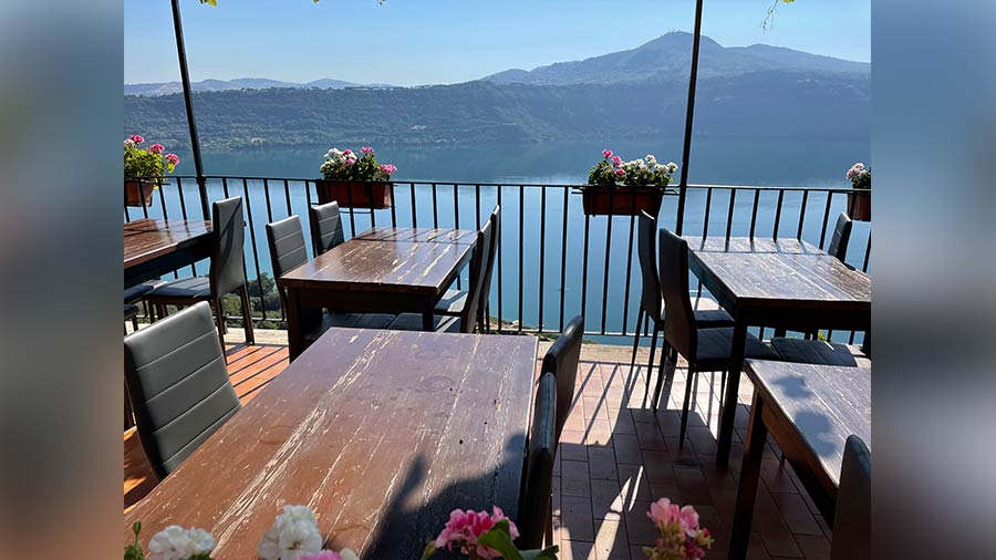 Lake Albano from Castel Gandolfo