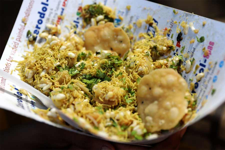 3. BHELPURI FROM LAKE KALIBARI: The bhelpuri from the street stalls near Lake Kalibari is famed across the city for its crunch. Christened ‘Lake Bhelpuri’ by patrons, the muri mix sees bits of dhokla, papri and onions, all tied together by two flavour-packed chutneys — one for a dash of spice and the other, a few sweet notes 