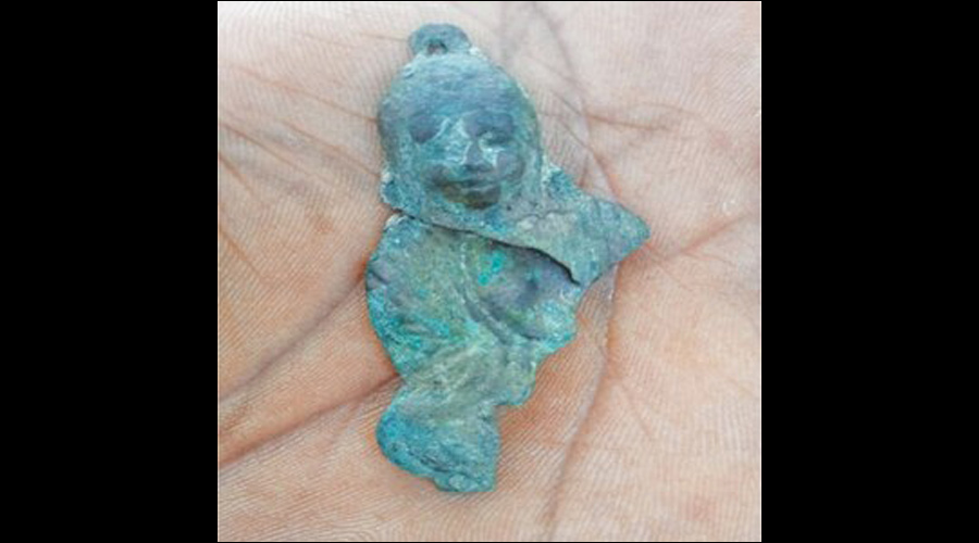 The antique object found at Mohenjo-daro
