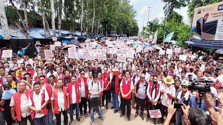 The public rally in Dimapur on Friday .
