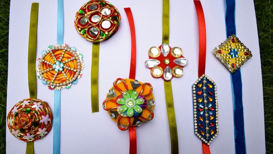 Easy Rakhi Making | 4 DIY Handmade Rakhi Ideas | Raksha Bandhan | Wow !! 4  Beautiful Handmade Rakhi !! #Rakhi #rakhimaking #handmaderakhi # rakshabandhan #howtomakerakhi #threadrakhi #DIY #easy #handmade  #indianfestival... | By