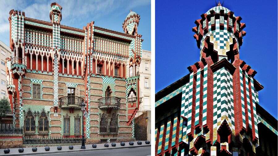 Casa Vicens is considered to be Gaudi’s first foray into modernism 