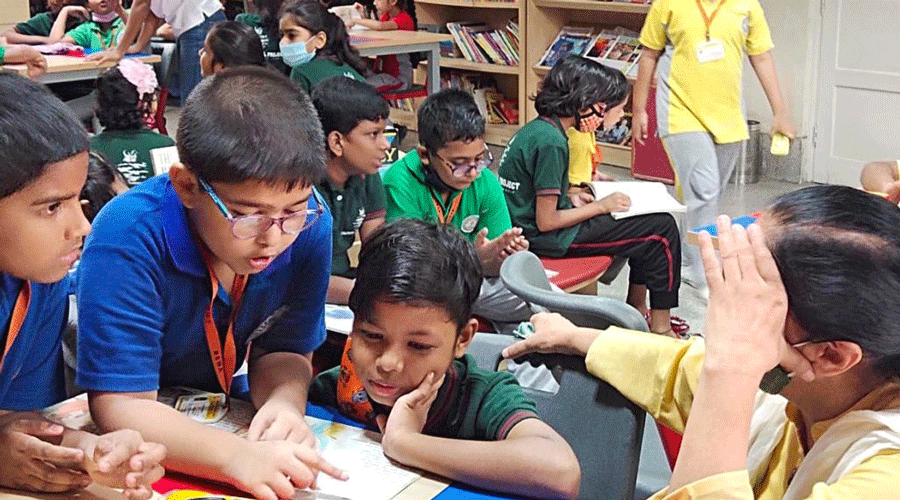 Kolkata school opens its library to NGO kids