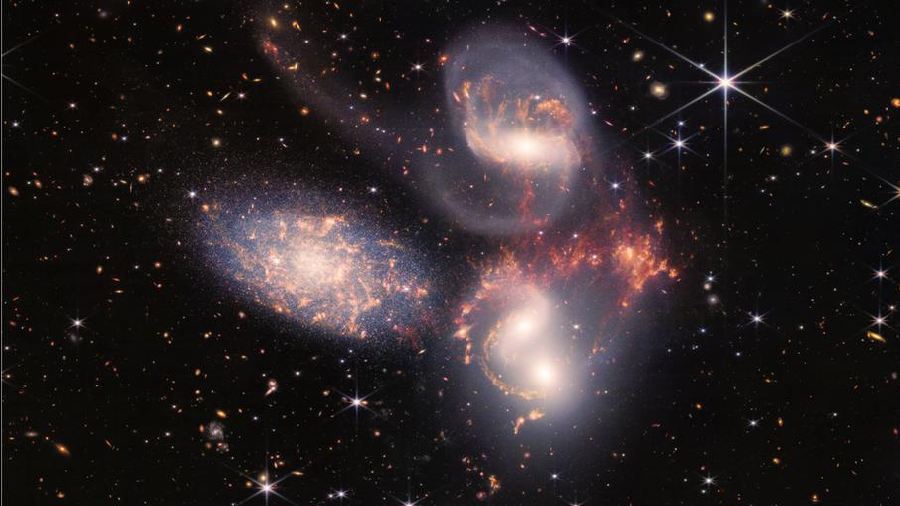 Astronomer Kai Noeske looked at the image of Stephan's Quintet and said, 'There is a lot out there that we do not know [...] One of those things could be dark matter'