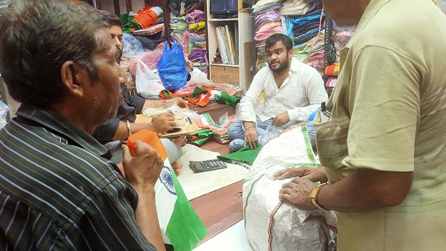 Rahul Gambhir at his shop in Burrabazar
