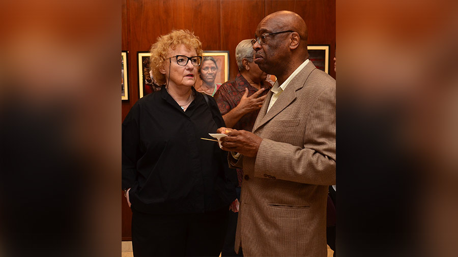 (L-R) Isolde Aust, deputy consul general of Germany in Kolkata, and Yemi Odanye, deputy head of mission (east & northeast India), British deputy high commission in Kolkata