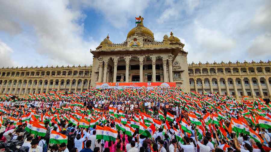 Students take part in Azadi ke Amrit Mahotsav celebrations in Bangalore
