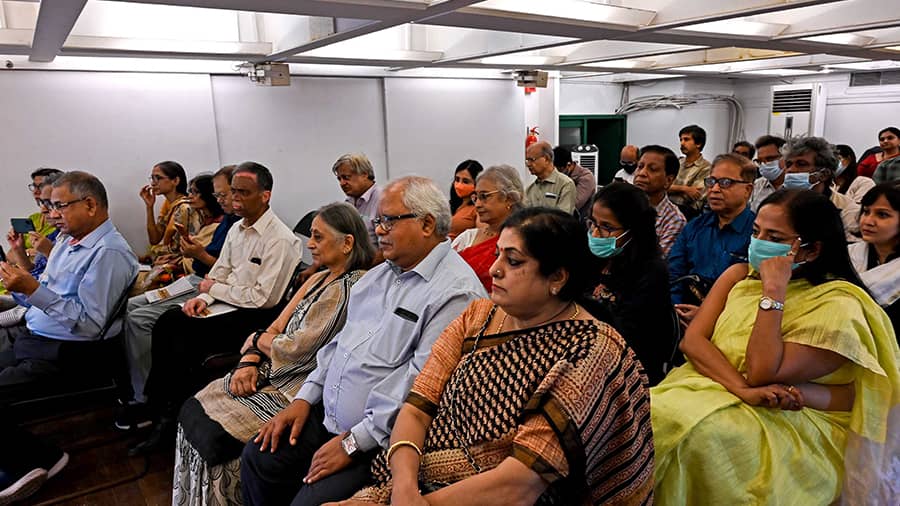 The audience at the event