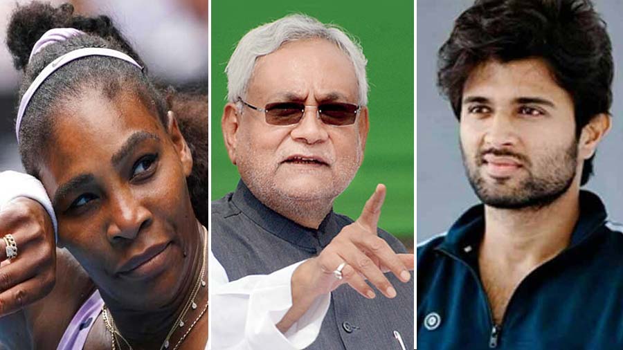 (L-R) Serena Williams, Nitish Kumar and Vijay Deverakonda are among the newsmakers of the week