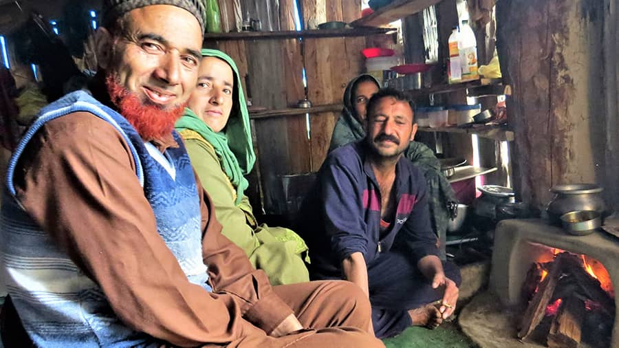 The Gujjar family that invited me in and arranged my horse. The man on the right is Md Shafi