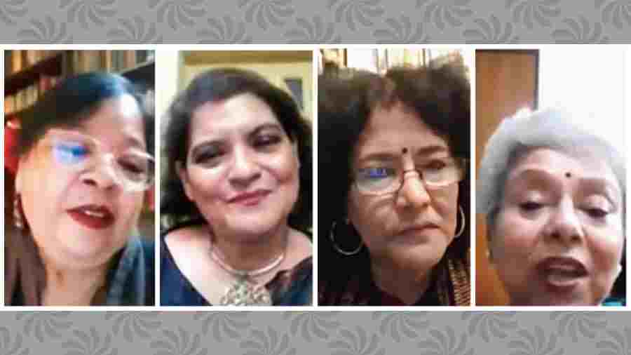 L-R: Julie Mehta, Paramita Mukherjee Mullick, Sanjukta Dasgupta and Sumita Banerjee
