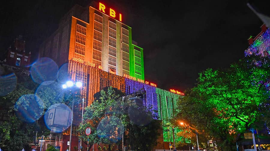 The Reserve Bank of India building on BBD Bag