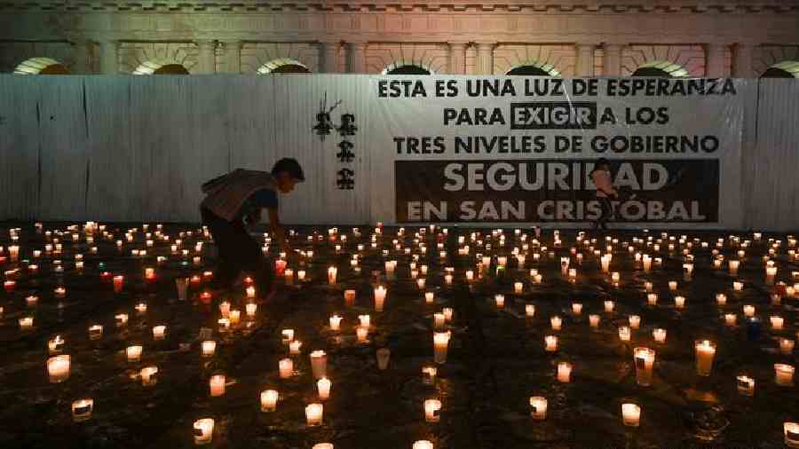Mexican journalists held a candlelight vigil in March for their slain colleagues amid attacks on members of the press