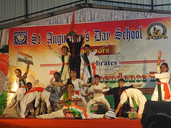 The Independence Day celebration at St Augustine’s Day School, Barrackpore, was a grand and colourful event with Flag hoisting and a beautiful cultural program put up by the students across sections on the theme- Nation first, always First. The day witnessed exquisite performances by children of pre-primary to senior school, with more than 200 children performing on stage. There were musical medleys, dance performances, patriotic poems and musical dramas to keep up the patriotic fervour amongst the audience.