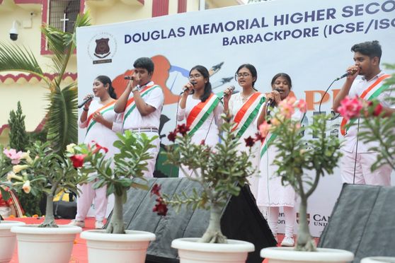 Douglas Memorial Higher Secondary School celebrated Independence day with a  programme that started with a prayer at 11:00 a.m. The Rector, the Principal, all the teachers and the students graced the occasion. The chief guests were Mr. Soumen Mitra, Former Commissioner of Police, Kolkata & Additional Director General of Police, West Bengal, and Shri Debabrata Das Inspector General of Police, Swami Vivekananda State Police Academy The school Principal addressed the gathering. She reminded the audience of how India’s heterogeneity is the hallmark of this country. The Chief guest too delivered an inspirational speech. 
