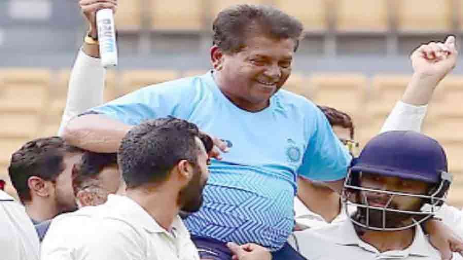 Chandrakant Pandit, after coaching Madhya Pradesh to their first Ranji Trophy title in 23 years in June this year.