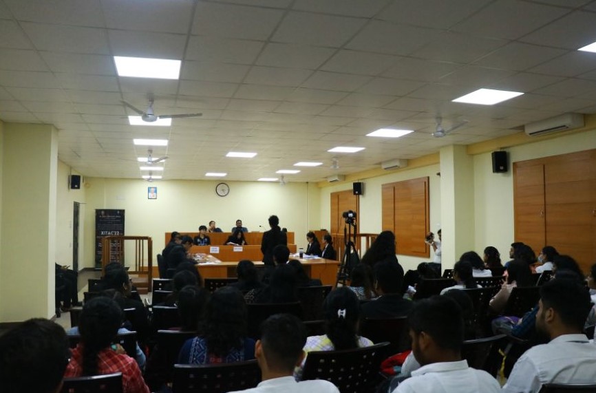 XITAC’22 Prelims in the Moot Court Hall