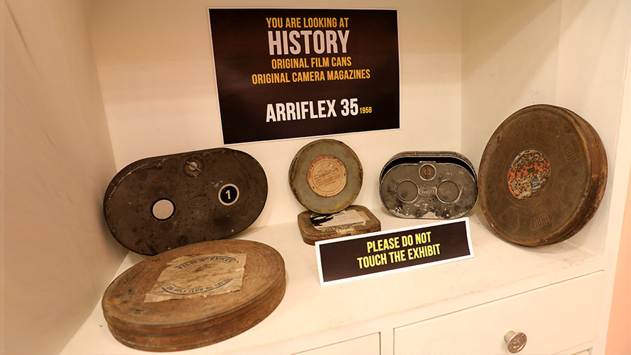 Original reels of Ray’s works, including his documentary on Rabindranath Tagore, on display