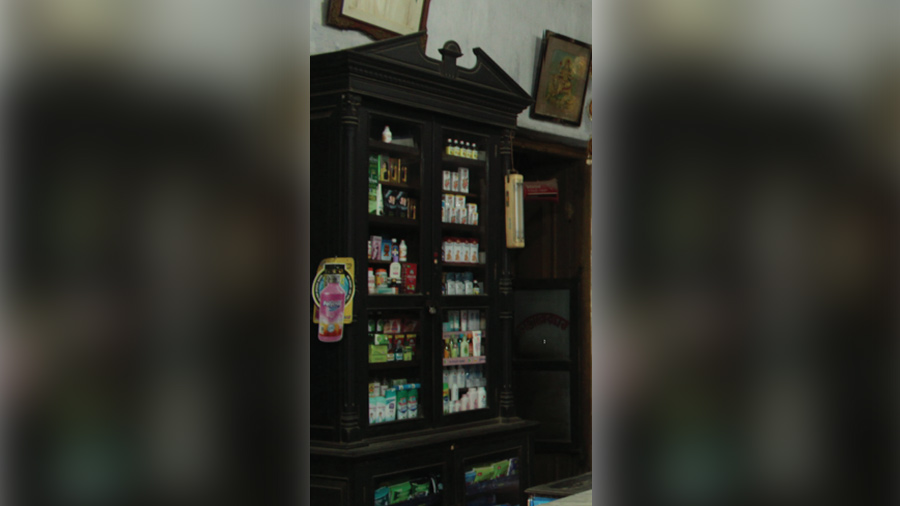 A medicine cabinet at the shop