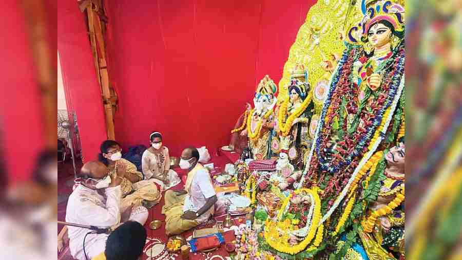 The Durga puja conducted by the ladies’ group in BE (East) last year