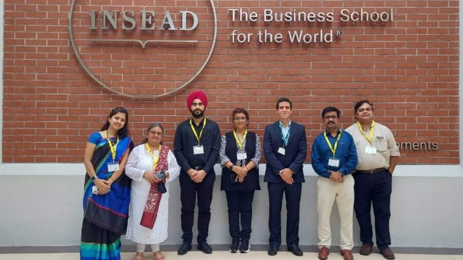 The Bengal Chamber Education Delegation members with the team at INSEAD, Singapore