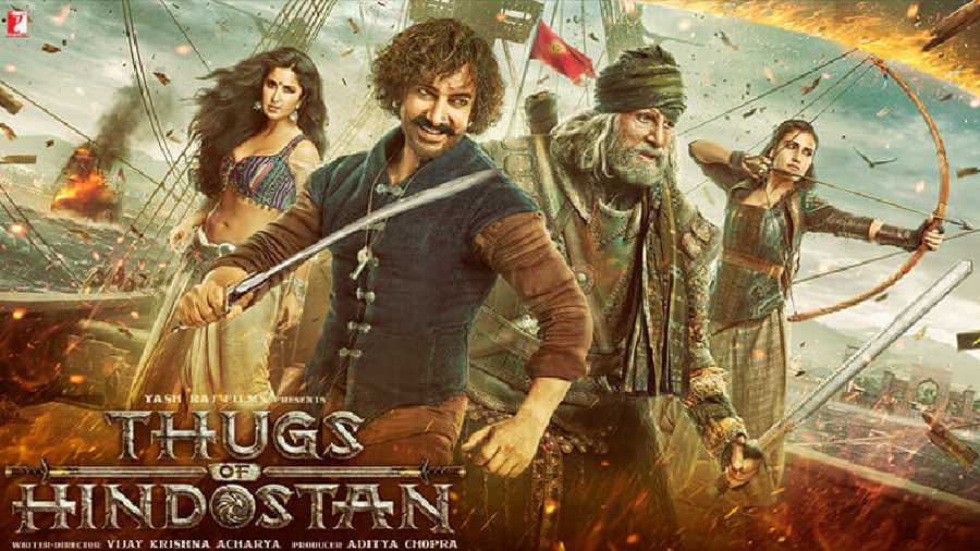 'Thugs of Hindostan' (2018) written and directed by Vijay Krishna Acharya and featuring Aamir Khan and Amitabh Bachchan on screen for the first time was a damp squib too