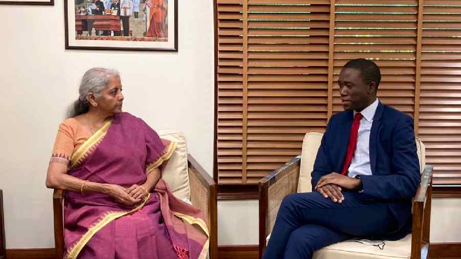 Union Finance Minister Nirmala Sitharaman met Wally Adeyemo, Deputy Treasury Secretary, USA, in New Delhi