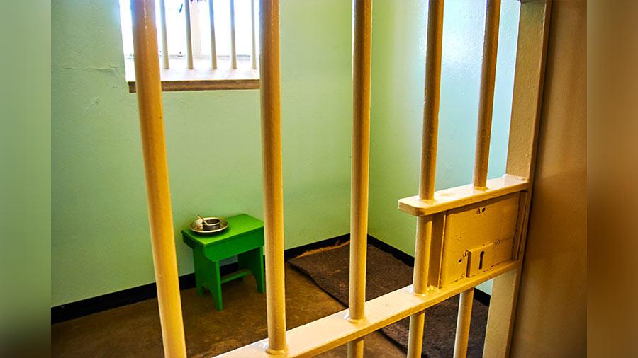 A cell at the prison