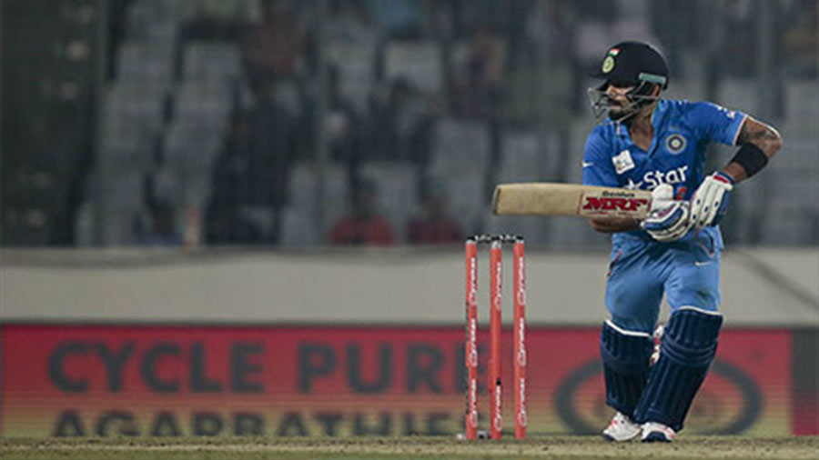 Virat Kohli played a masterful innings of 49 to guide India’s chase against Pakistan in the 2016 Asia Cup