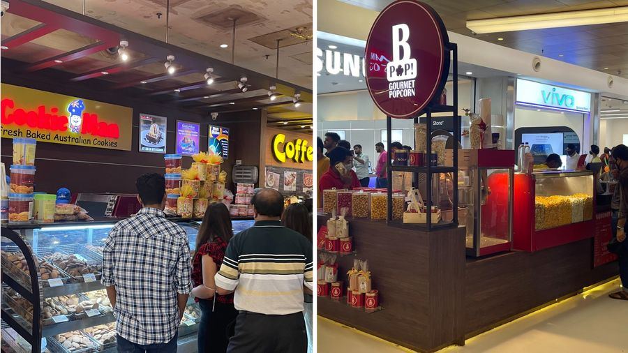 Get your hands on cookies, popcorn and snacks at the mall