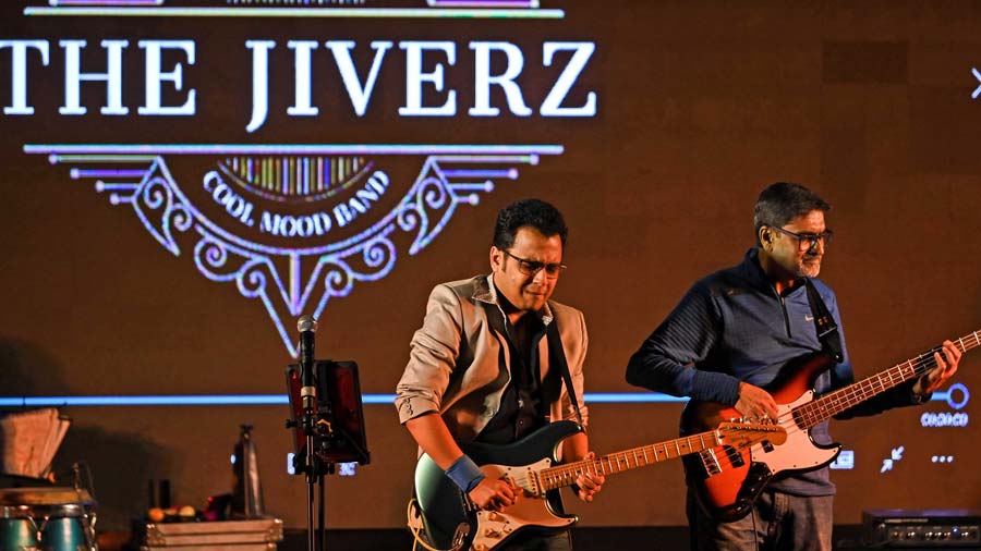 Sayan Mukerji on bass and Kushal ‘Tony’ Kundu on lead guitar