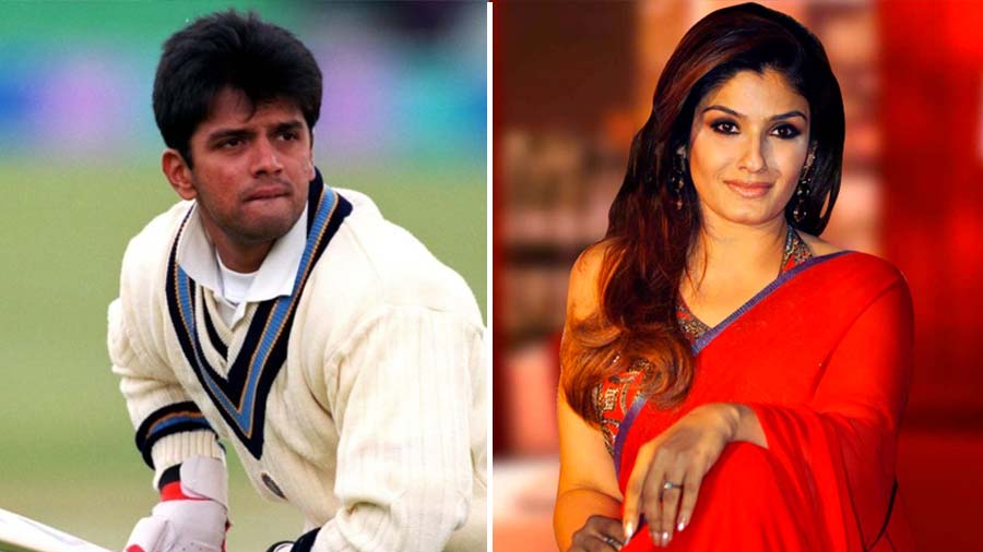Raveena Tandon was rumoured to have been romantically linked with Rahul Dravid in 2002. However, Raveena denied saying, "For God’s sake, he is not even an acquaintance. I would have understood had he been a friend or something. Poor fellow, I don’t have anything against him, but it’s very upsetting"