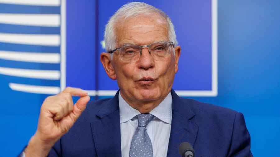 EU top diplomat Josep Borrell announced the agreement to suspend Russian visa accord