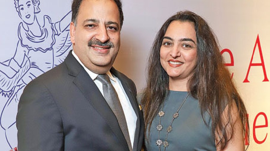 Sumeet Suri, general manager, JW Marriott Kolkata, with wife Roma