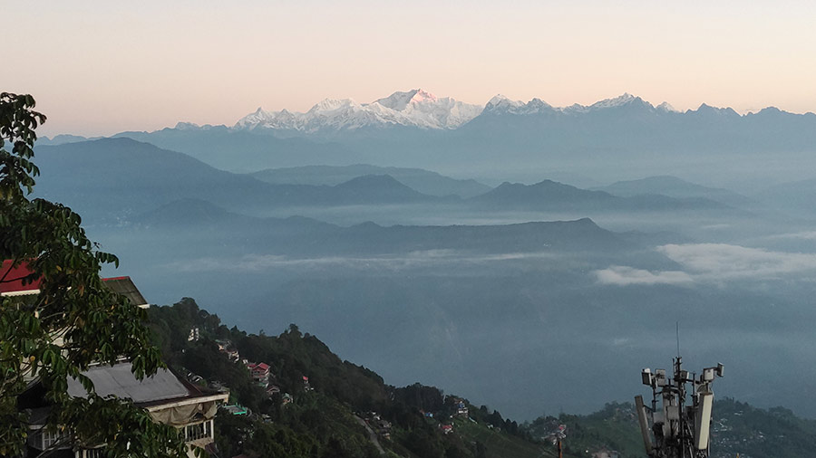 Kanchenjunga, just after sunrise 