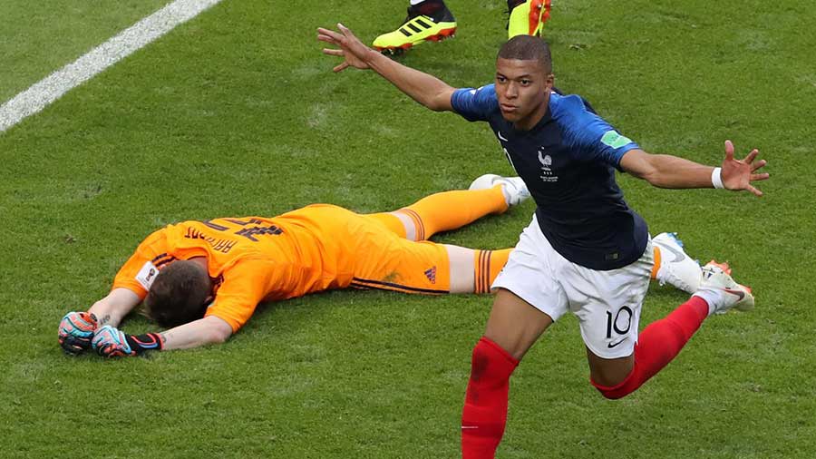 2018: Mbappe too quick for Argentina: In the most topsy-turvy knockout tie from Russia, Kylian Mbappe and his blistering speed proved to be the difference between eventual champions France and a chaotic Argentina. After winning a penalty in the first half, Mbappe put on the afterburners to unleash two devastating finishes in the second